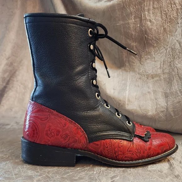 LAREDO ROPER BOOTS SZ 7 - Picture 3 of 16